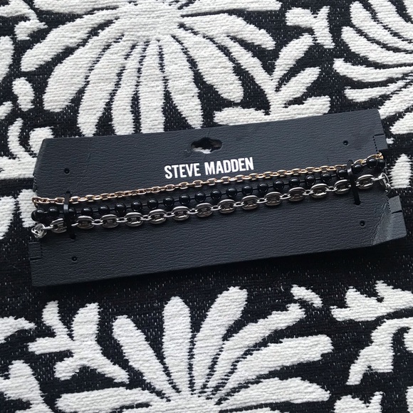 NWT Steve Madden Womens 3PC Chain Choker Set - Picture 4 of 5